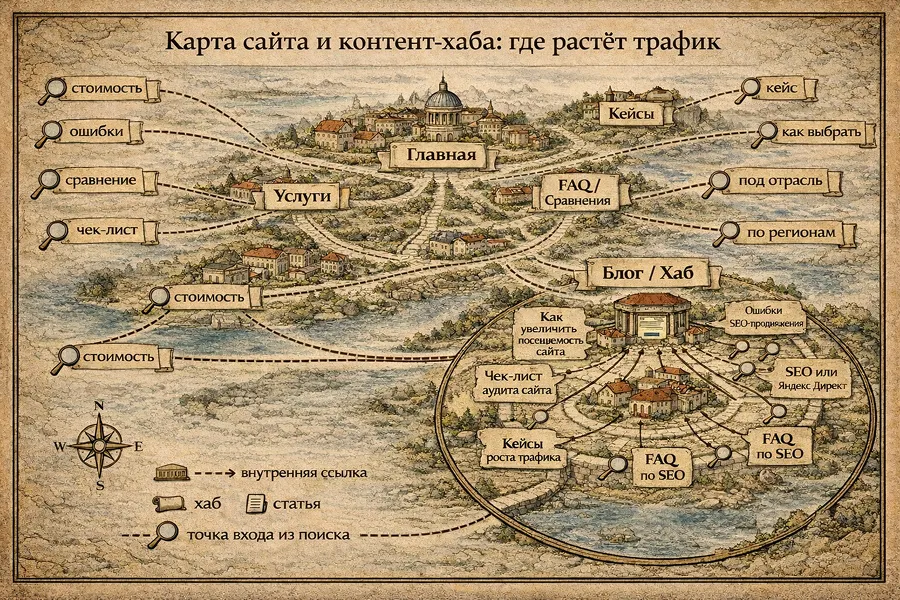 Как структура сайта превращает спрос в органический трафик